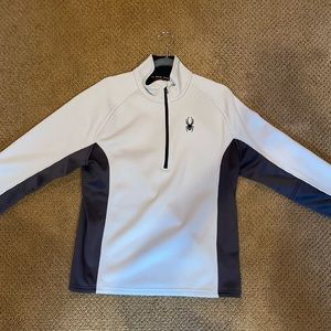 Men’s white spyder quarter zip